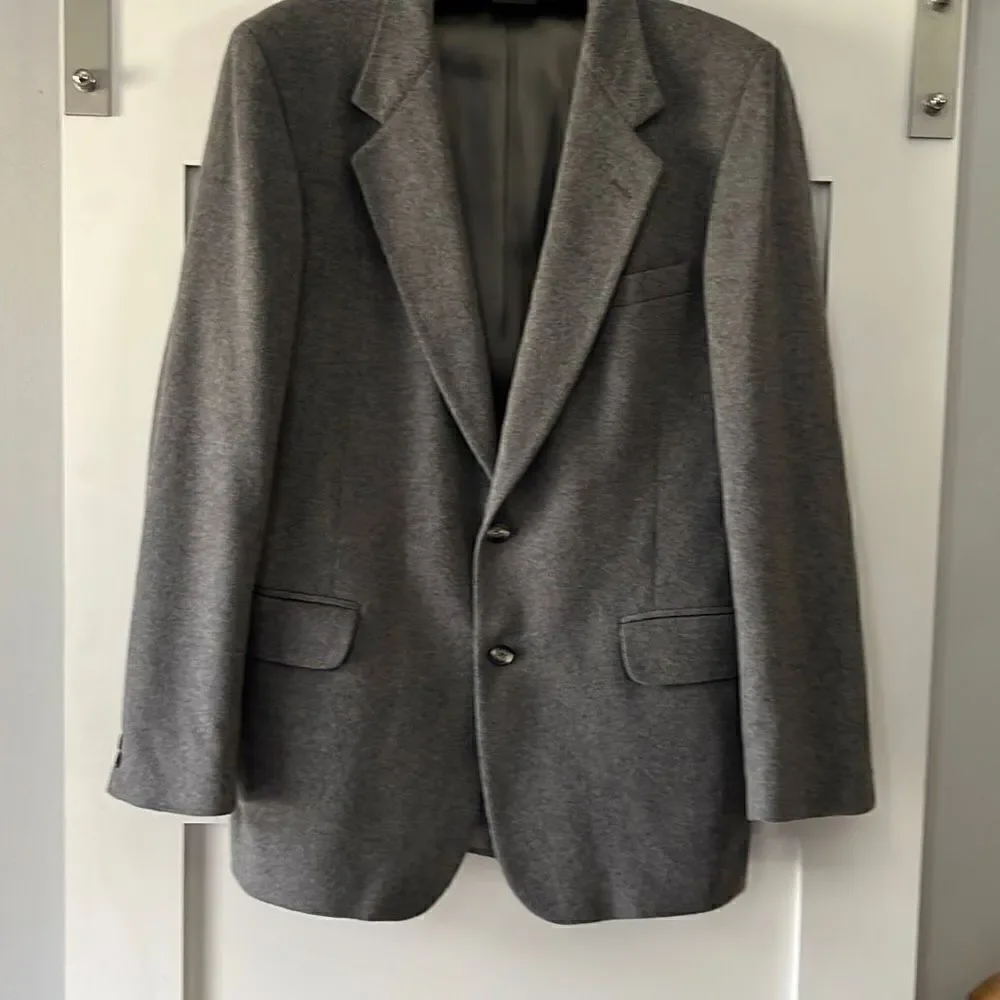 Oscar De La Renta 3 Button Notch Lapel Blazer Sz. 44
